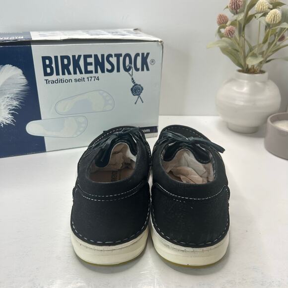 Birkenstock Pasadena Suede Moc Toe Shoe Nubuk Shoe Black Men 13/EU 46 NWB - Picture 2 of 10